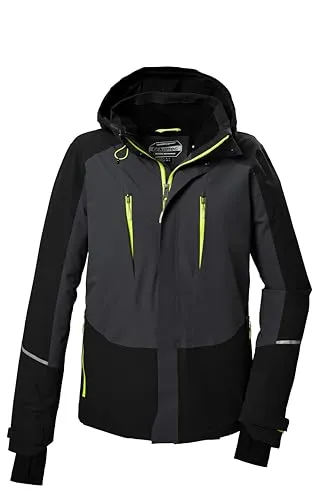 killtec Herren Skijacke KOW 29 MN JCKT - Funktionsjacke mit Kapuze - Funktionsjacke für Herren mit 10.000 mm Wassersäule, atmungsaktiv und umweltfreundlich. Ideal für Skifahren und Outdoor-Aktivitäten.