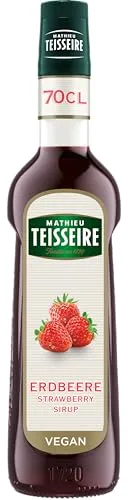 Mathieu Teisseire Erdbeere Sirup, für Getränke, Erfrischungsgetränke, Cocktails und Desserts, Flasche 70 cl