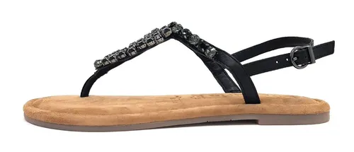 Tamaris Damen 1-1-28124-20 Sandale, Schwarz, 40 EU - Wanderschuhe mit modischem Design und hohem Tragekomfort, perfekt für lange Spaziergänge und Ausflüge.