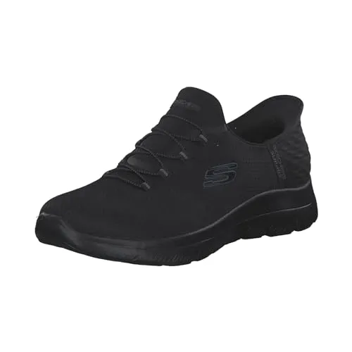 Skechers Slip INS Summits - Diamond Dream Sneakers Damen schwarz 150123 BBK, Schuhgröße: 41 EU - Damen-Sneaker mit veganem Heel Pillow(TM) und Memory-Foam Decksohle für ultimativen Komfort und einfaches Anziehen.