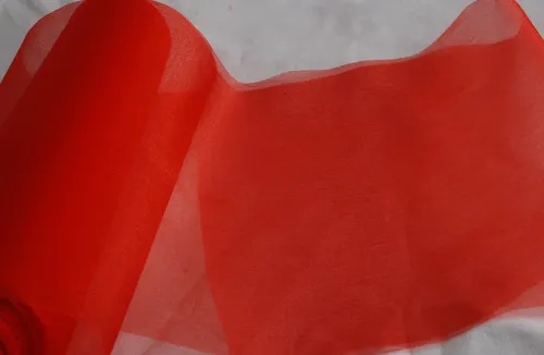 Organza rot 35 cm x 20 m Tischkäufer Dekoration Feier