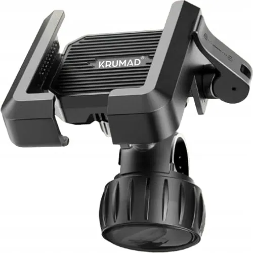 KRUMAD Handyhalterung Fahrrad, 360° Drehung, Stabilität und Sicherheit für Smartphones, Für Fahrrad Lenker, Motorrad und E-Scooter, Einfach Montage, Anti-Schock-System, Rennrad Zubehör