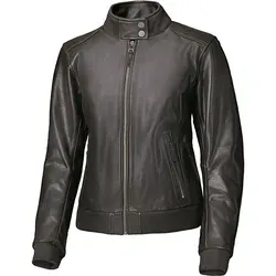 Held Barron Damen Motorrad Lederjacke, braun, Größe 42 - Motorradjacke für Damen, EN 17092 zertifiziert, mit wasserdichter Innentasche für Smartphone und Powerbank – ideal für sichere Fahrten bei jedem Wetter.