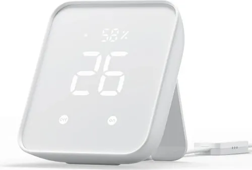SwitchBot Hub 2 IR-Sendesystem - Hygrometer mit integrierter IR-Sende-Funktion, ermöglicht die Fernsteuerung von Geräten und präzise Raumklimakontrolle.