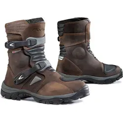Forma Adventure Dry Kurzstiefel - Wasserdicht, Braun - 44 EU - Motorradstiefel mit zertifiziertem Schutz, aus geöltem Vollnarbenleder, wasserdicht und atmungsaktiv. Ideal für Abenteuerfahrten und kurze Touren, bieten sie leichten Komfort und gute Agilität.