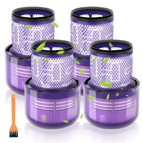  V15 Ersatz HEPA filter für Dyson V11 Animal/Torque Drive/ V11 Complete, V11 Extra/Absolute/Cordless V15 V15s Detect SV22 SV28 SV14 SV15 SV17 Vakuum, Ersetzen Sie Teile-Nr. 970013-02 4 Stück
