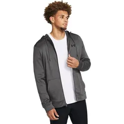 Under Armour® Hoodie UA ARMOUR FLEECE FZ HOODIE CASTLEROCK XXL - Herren-Sweatshirt aus 100% Polyester, bietet hervorragende Wärme und Komfort, ideal für sportliche Aktivitäten oder Freizeit.