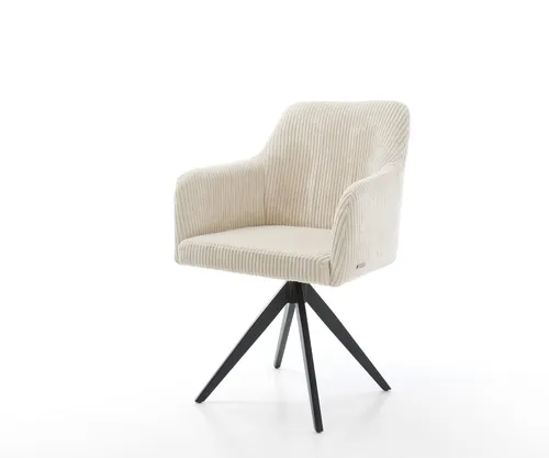 DELIFE Esszimmerstuhl Greg-Flex Cord Beige mit Kreuzgestell in beige von Delife