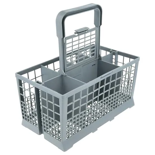 vhbw Universal Besteckkorb für Spülmaschine - Mit Griff, 7 Fächer