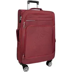 My Travel Bag 3090 Stoffkoffer 4-Rollen Trolley - Leichter Reisekoffer mit 360° Rollen-System und EXTRA stabilen Rollen für optimalen Komfort. Integrierte Dehnungsfuge für bis zu 20% mehr Volumen.