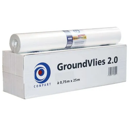 Conpart Groundvlies 4090 2.0 - Hochwertiges Zellulose-Glattvlies 0,75 x 25 m - Hochwertiges, vorbeschichtetes Zellulose-Glattvlies für kreative Techniken und Beschichtungen. Ideal für Renovierungen, mit geringerem Farbverbrauch und einfacher Verarbeitung.