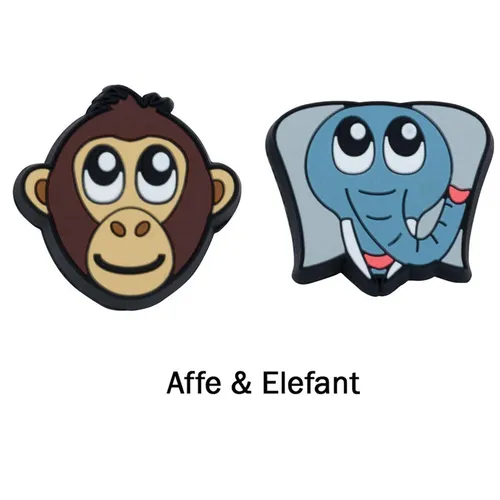 Gamma Vibrationsdämpfer Zoo Damps Affe/Elefant, bunt, Tennis, Kinder