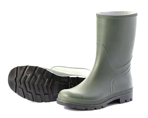 Scheibler Gummistiefel Herren Halbhoch - Wasserdichte Arbeitsstiefel mit rutschfester Sohle - Gummistiefel für Herren, ideal für nasse Tage. Robustes PVC, rutschfeste Sohle und angenehmes Innenfutter sorgen für Stabilität und Komfort in jeder Situation.