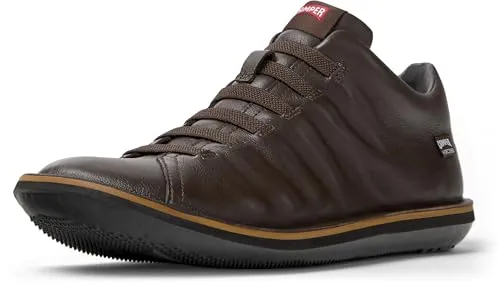 Camper Herren Beetle K300479 Basket Bootie, Dunkelbraun 007, 43 EU - Herren-Stiefel aus 100% Rindsleder, mit recycelten Materialien für umweltbewusste Mode und höchsten Tragekomfort.