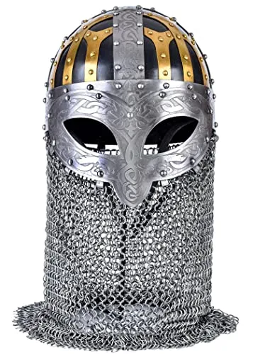 Battle-Merchant Wikinger Brillenhelm mit Kettenbrünne von Battle-Merchant