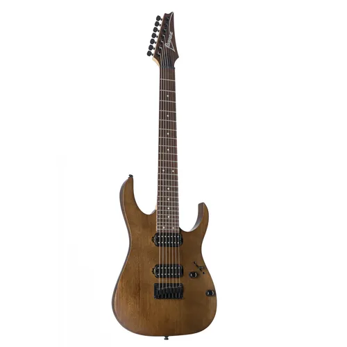 Ibanez Standard RG7421-WNF Walnut Flat E-Gitarre - 7-String E-Gitarre mit schnittigem Meranti-Korpus und erstklassigen Ibanez Quantum Humbuckern für rockige Klänge. Optimal für anspruchsvolle Spieler und vielseitige Sounds.