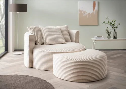 LeGer Home by Lena Gercke XXL-Sessel ISALIE in beige von LeGer Home by Lena Gercke
