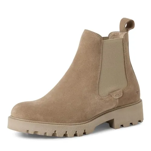Tamaris Damen Stiefel Leder beige 40 in beige von Tamaris