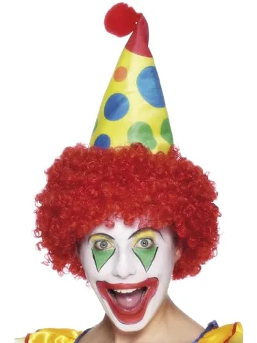 Smiffys Clown-Hut, mit Perücke Halloween