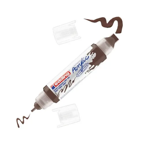 EDDING 5400 ACRYL 3D DOUBLE LINER SCHOKOLADENBRAUN 2-3 MM & 5-10 MM NEU OVP