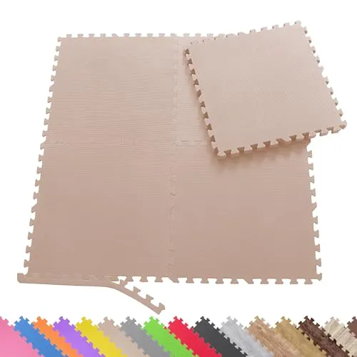 Sporttrend 24® Schutzmatten Set 60x60cm - 24 Matten + 48 Randstücke - Hochwertige Gymnastikmatten für vielseitige Nutzung im Sportbereich. Rutschfest, schalldämmend und leicht verlegbar – ideal für Fitness, Yoga und mehr. Erhältlich in verschiedenen Farben.