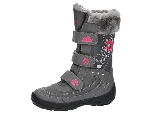 Lico Mary V Schneestiefel, grau/pink, 41 EU - Wanderschuhe für winterliche Outdoor Aktivitäten, rutschfest mit Gummisohle und warmem Innenfutter für optimalen Komfort und Sicherheit.