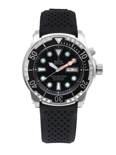Ratio FreeDiver Helium-Safe 1000M Saphir Automatik 1068HA90-34VA-BLK Herrenuhr