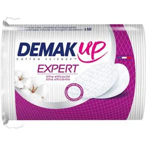 Demak-Up Wattepads Expert, oval, extra groß, fusselfrei, aus Baumwolle, 50 Pads, 50 Stück