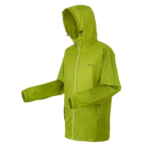 Regatta Pack It III Herren Funktionsjacke in Grün - Wasserdichte und atmungsaktive Outdoorjacke mit verstellbarer Kapuze und praktischen Taschen. Ideal für alle Abenteuer im Freien.