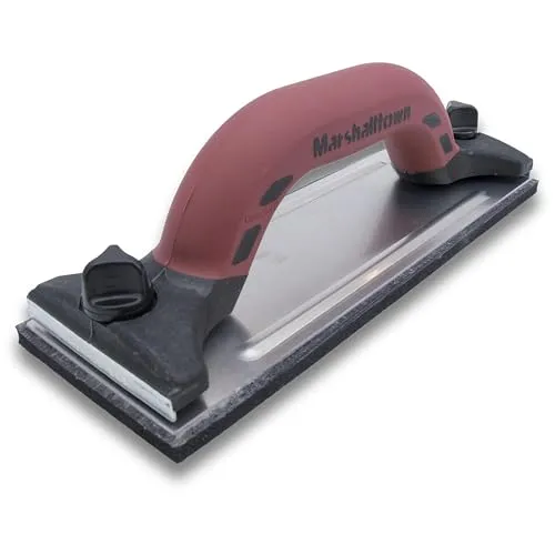 Marshalltown Handschleifer mit DuraSoft Griff und stabile Schaumunterlage für Schleifpapier oder Scheifgitter, Trockenbauwerkzeug