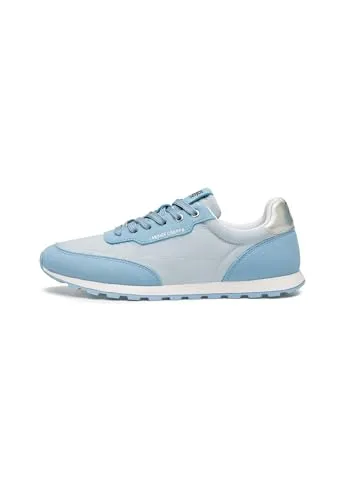 Candice Cooper Azurblaue Sneakers aus Veloursleder und technischem Stoff - Damen-Sneaker mit Schnürsenkeln, Gummisohle und atmungsaktivem Textil-Innenmaterial für hohen Tragekomfort.