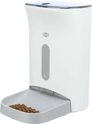 TRIXIE Futterautomat TX8 2.0 - 4,5 l - Automatisierter Futterspender für Hunde, programmiert bis zu 4 Mahlzeiten täglich, ideal für Trockenfutter und mit Sprachaufnahme-Funktion.