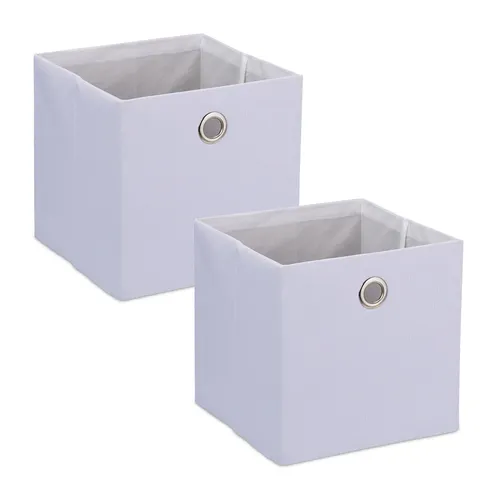Aufbewahrungsbox Ordnungsbox Griff Organizer faltbar Stoffkiste Faltbox 2er Set