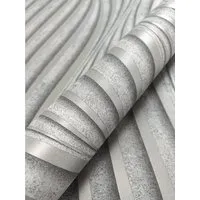 Newroom Vliestapete Armani Grey Wellen Modern FSC® in silber von Newroom