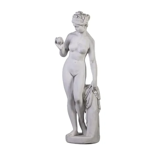 Gartenfigur Statue der Venus mit Apfel, H. 119 cm
