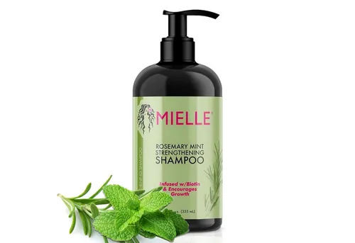 Mielle Organics Haarshampoo Shampoo Rosmarin Mint Kopfhaut Pflege für Haarwachstum Mielle, 1-tlg.
