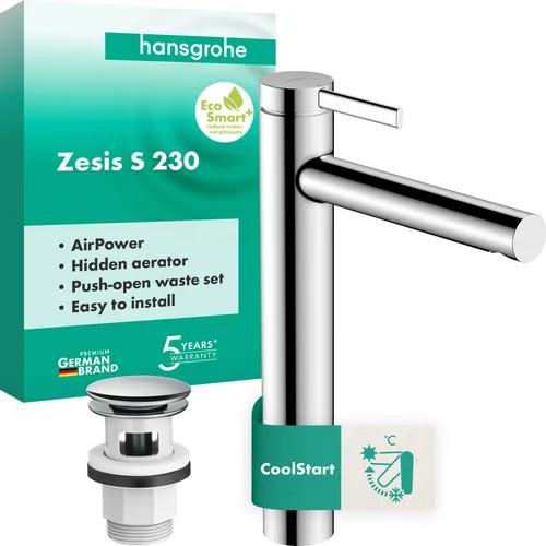 hansgrohe Zesis S Einhebel-Waschtischmischer 230 CoolStart