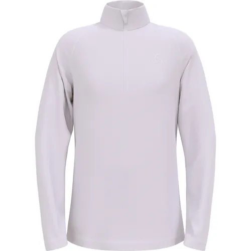 Odlo Kinder Rigi Half Zip Longsleeve – lila, Größe 128 - Funktionelles Fleeceshirt für Kinder, ideal für aktive Wintertage mit warmem Material und praktischem Zip-Kragen.