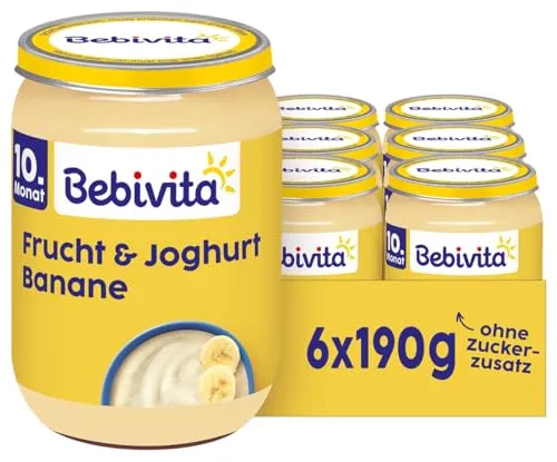 Bebivita Frucht & Joghurt Banane, 190g 6er Pack (6x190g) von Bebivita