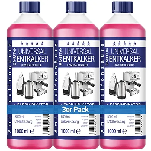 3x1000ml Universal-Entkalker für Kaffeevollautomat und Kaffeemaschine - für 8 Entkalkungen je 125ml