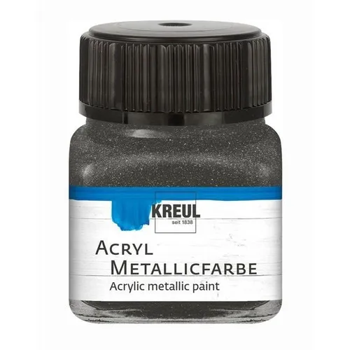 Kreul Acryl Metallicfarbe anthrazit 20ml Glas 100 ml / 15,95