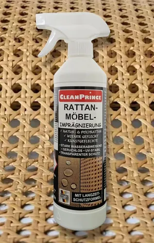 CleanPrince Rattanmöbel-Imprägnierung, transparent wasserabweisend Imprägnierspray, ohne Lösemittel, langjährige Haltbarkeit