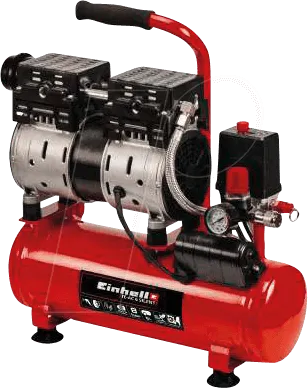 Einhell Kompressor TE-AC 110 6 Silent Plus - 550 W, max. 8 bar, 6 l-Tank, leiser Flüsterkompressor mit nur 57 dB und 10 Jahre Garantie gegen Durchrostung