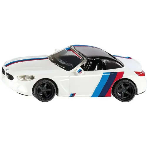 siku 2347 BMW Z4 M40i - Detailliertes 1:50 Spielzeugauto in Weiß mit abnehmbaren Rädern und M-Design Stickern, perfekt für kleine und große BMW-Fans