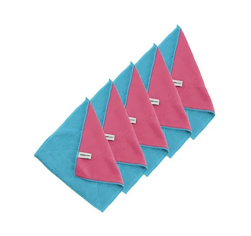 Kochblume Geschirrtuch Microfasertuch 30 x 30 cm, (Spar-Set, 5-tlg), 800g/m² Qualtität