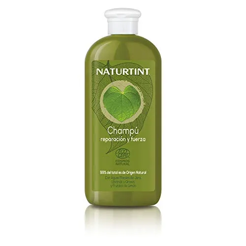 Naturtint. Repair and Strength Shampoo. Nährt, Repariert und Stärkt. Befeuchtetes und Glänzendes Haar. 99% Natürliche Inhaltsstoffe. Frei von Silikonen und Parabenen - 330 ml