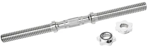 Bad Company Kurzhantelstange 51 cm - Professionelle Kurzhantelstange mit ergonomischem, drehbarem Griff für gelenkschonendes Training. Ideal für Fitnessstudios und Home-Gym, belastbar bis 80 kg.