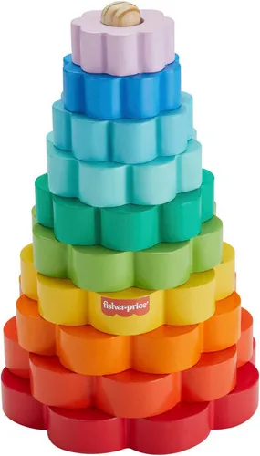 Fisher-Price Ring-Stapelspielzeug aus Holz für Kleinkinder von Fisher-Price