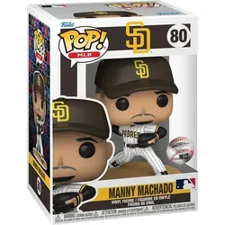 FUNKO POP! MLB San Diego Padres Manny Machado #80 - Actionfigur von Manny Machado, dem Star der San Diego Padres. Detailreiche Vinylfigur, ca. 9,5 cm groß, ideal für Sammler und Baseball-Fans. Offizielles Funko Produkt in umweltfreundlicher Verpackung.