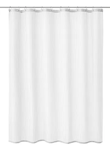 Kleine Wolke Sanna Duschvorhang TXT Weiß, 240x180 cm